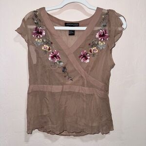 Jonathan Martin Mauve Silk Top